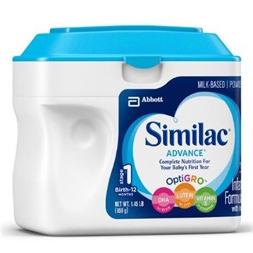 Sữa similac advance infant formula powder - dành cho bé từ 0-12 tháng - Nắp xanh da trời - 658g