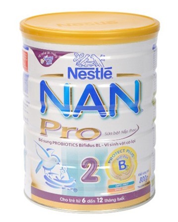 Sữa bột Nan Pro 2 - hộp 800g (dành cho trẻ từ 6 - 12 tháng)
