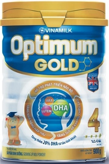 Sữa Dielac Optimum Gold 4 - hộp 900g (dành cho trẻ từ 2-6 tuổi)