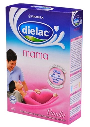 Sữa bột Dielac Mama - hộp 400g (hộp giấy dành cho bà mẹ mang thai và cho con bú)