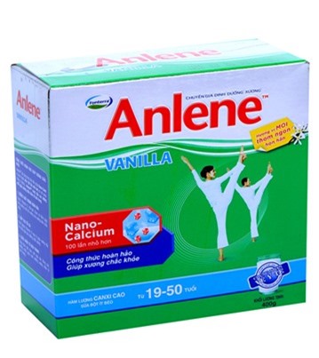 Sữa Anlene hương Vanilla 400g (19-50 tuổi)
