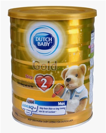 Sữa bột Dutch Lady Cô gái Hà Lan Gold Step 2 - hộp 900g (dành cho trẻ từ 6 - 12 tháng tuổi)