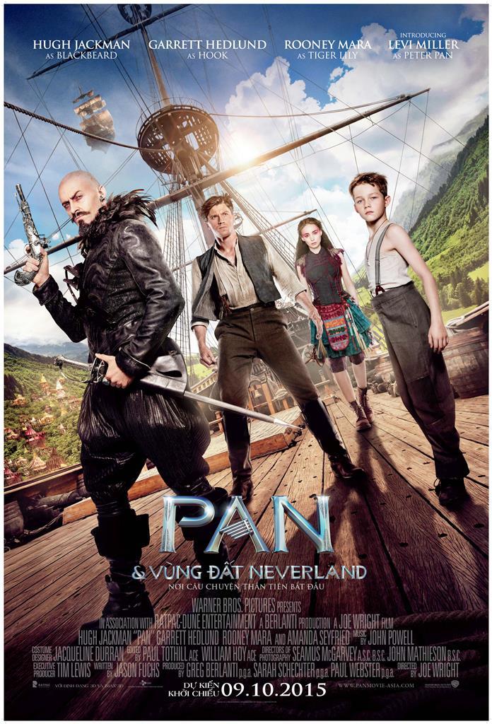 Lịch chiếu phim tháng 10: Pan và Vùng Đất NeverLand