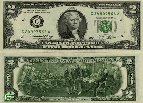 Trong quá khứ, 2 USD được coi là đồng tiền không may mắn