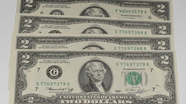  tờ 2 USD có lúc đã trở thành đồng tiền hiếm