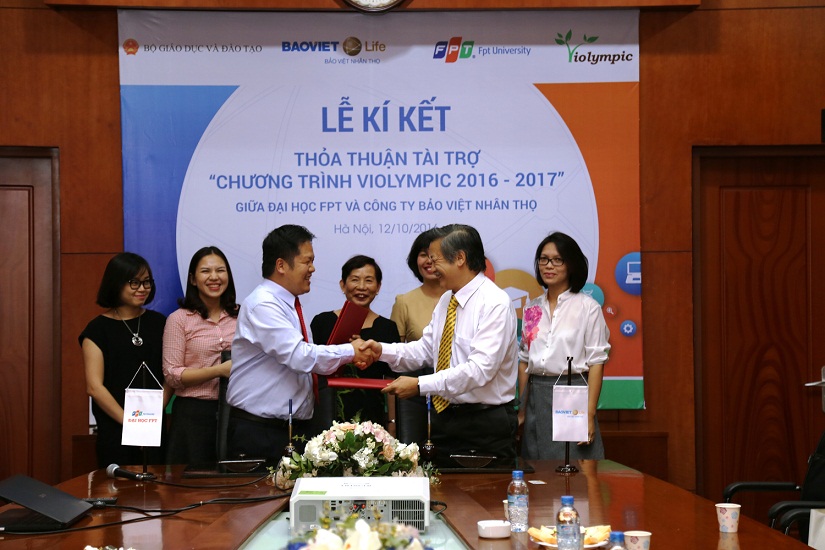 Bảo Việt nhân thọ ký kết hợp tác với ViOlympic. 