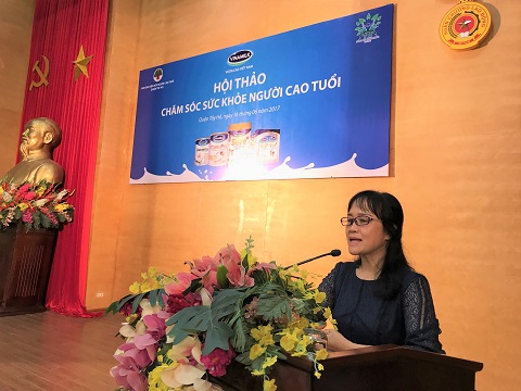 Bà Nguyễn Minh Tâm - Giám đốc Chi nhánh Hà Nội phát biểu tại hội thảo - Ảnh: TG