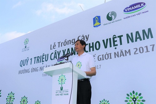Ông Trần Minh Văn – Giám Đốc Điều Hành Công ty Vinamilk phát biểu tại sự kiện.