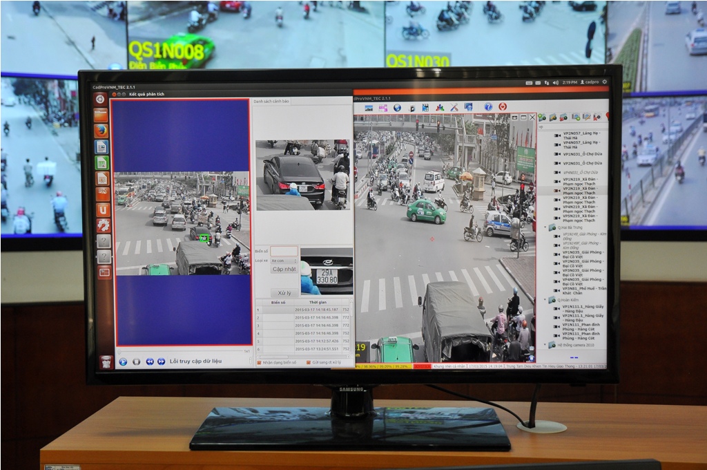 Hệ thống camera của trung tâm điều khiển giao thông mới có thể phát hiện phương tiện vi phạm rồi chụp lại biển số với hình ảnh rõ nét, thông tin đầy đủ để dần tiến tới 
