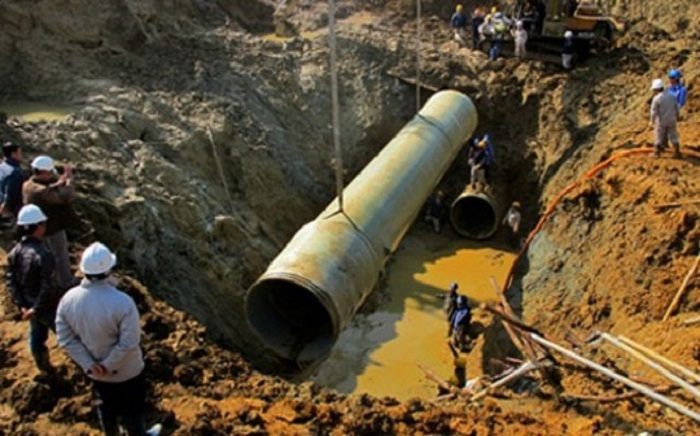 Đường ống dẫn nước sạch sông Đà gặp sự cố lần thứ 17. (ảnh minh họa)
