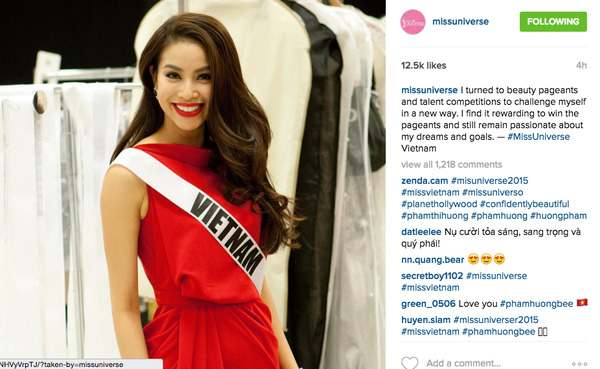 Gây sốt truyền thông, Phạm Hương được quản lý tài khoản instagram Hoa hậu Hoàn vũ - Ảnh 3.