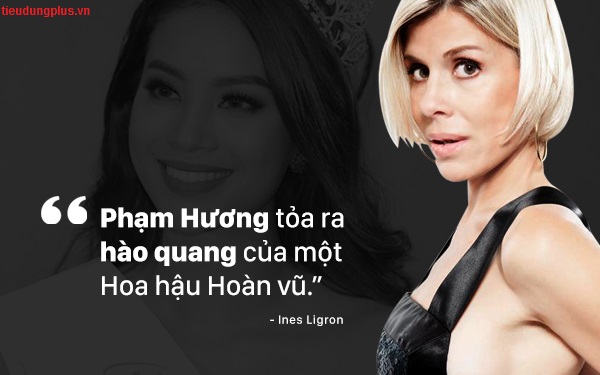 Phạm Hương tỏa ra hào quang của một Hoa hậu Hoàn vũ.