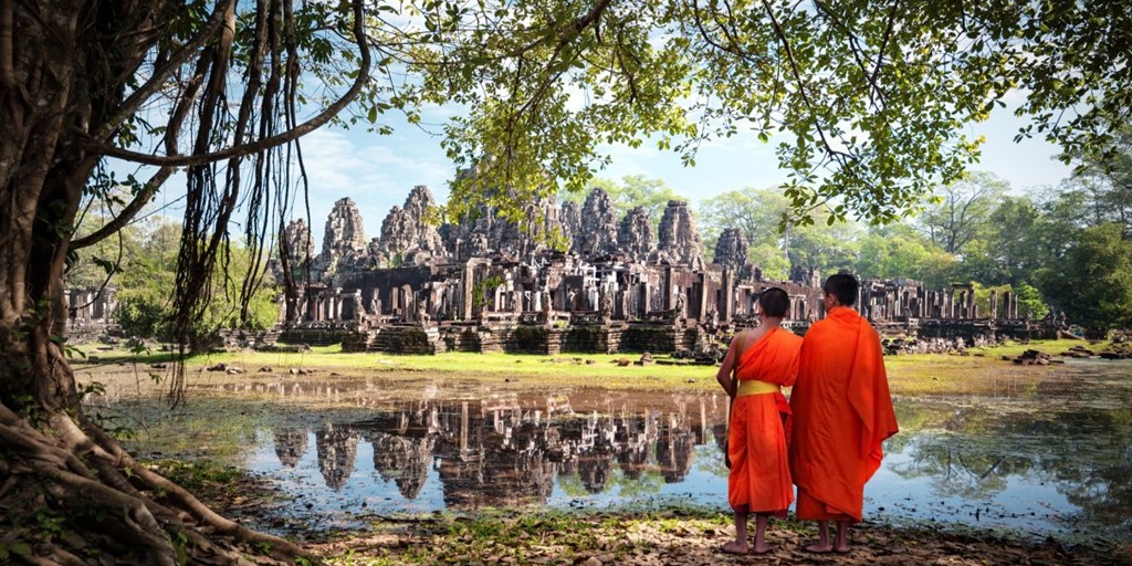 Siem Reap Campuchia những ngôi đền ccos niên đại hàng trăm năm.