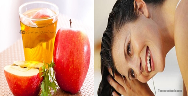 Giấm táo có nhiều dưỡng chất và pH phù hợp cho tóc