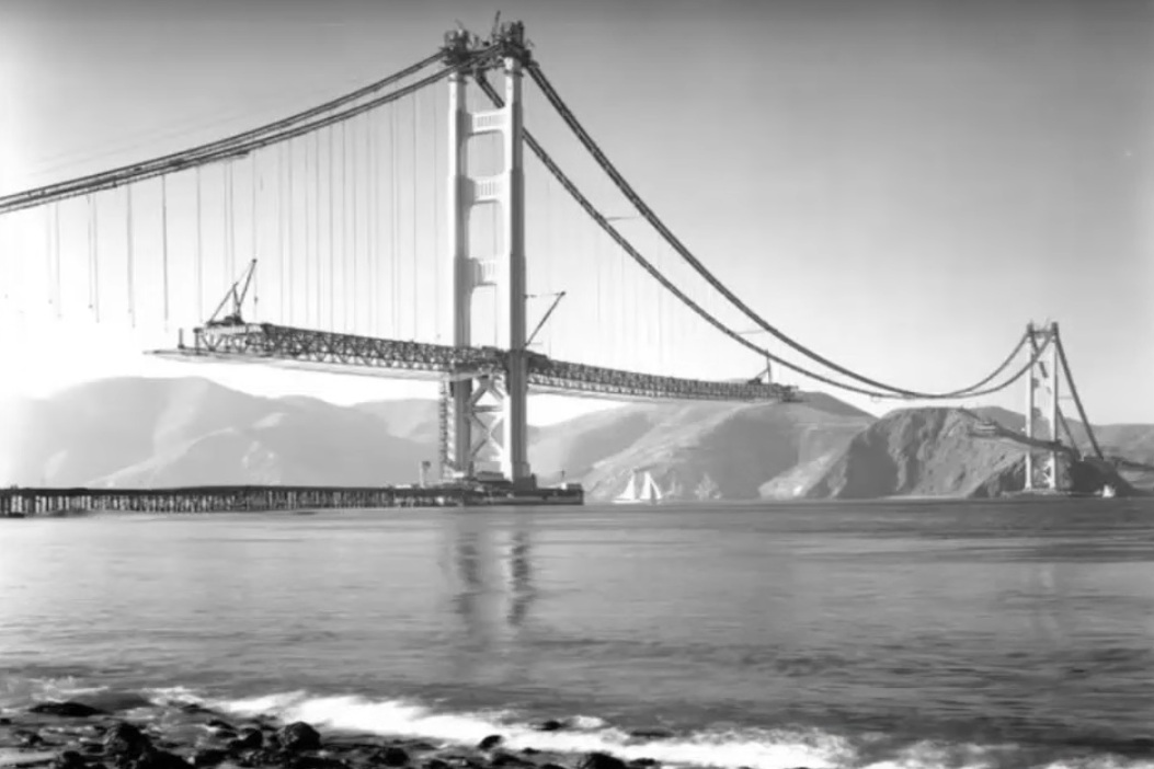 Xây dựng Cầu Golden Gate, tiểu bang California, năm 1934