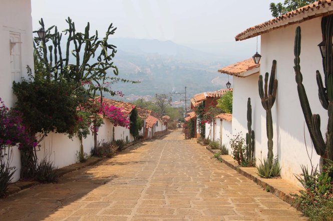 Một con đường ở làng Barichara
