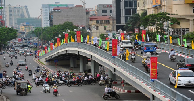 Cầu vượt Láng Hạ - Huỳnh Thúc Kháng sẽ được thi công gia cố trong một tháng