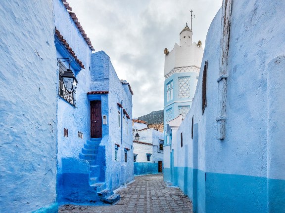 Chefchaouen với tên gọi là “Viên ngọc trai xanh” của Morocco