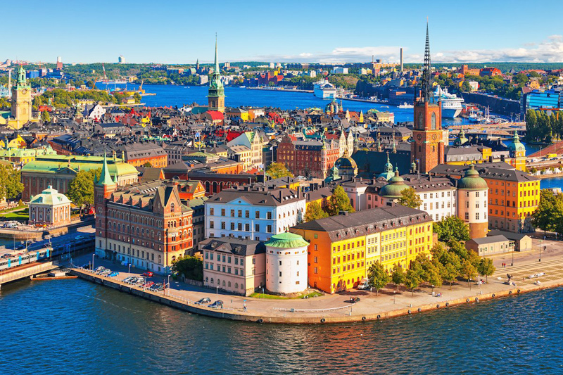 Thủ đô Stockholm, Thụy Điển (chi phí bình quân: 163,53 USD/đêm - tương đương 3,72 triệu đồng).