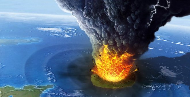 Vụ nổ Krakatoa năm 1883 là vụ nổ lớn nhất