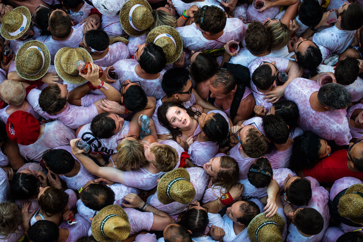  Lễ hội chạy với bò, Tây Ban Nha (Ảnh: David Ramos, Getty Images)
