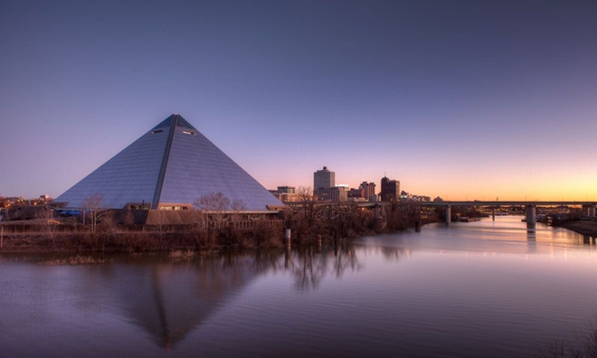 Kim tự tháp Memphis ở phía tây nam Tennessee, Mỹ