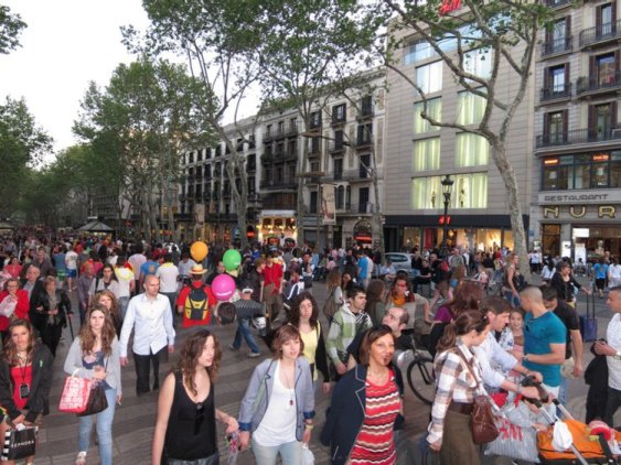 Phố La Rambla — Barcelona, Tây Ban Nha