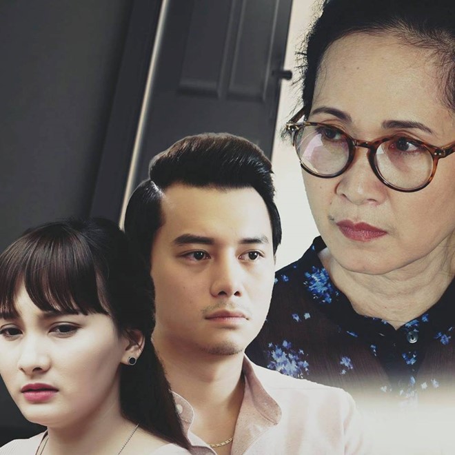 3 diễn viên chính trong phim Sống chung với mẹ chồng là NSND Lan Hương (bà Phương), Anh Dũng (Thanh) và Bảo Thanh (Vân). 
