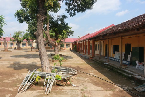 Trường Tiểu học Lê Hồng Phong, nơi học sinh được thông báo đóng tiền xây dựng nông thôn mới (Ảnh: Người lao động)
