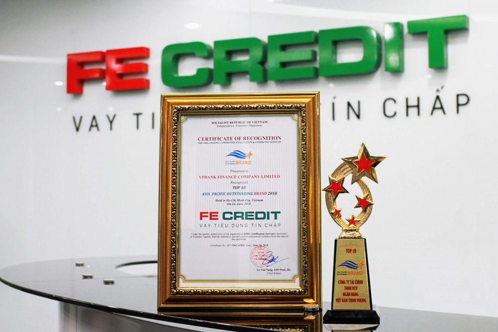 Giải thưởng danh giá dành cho FE Credit.