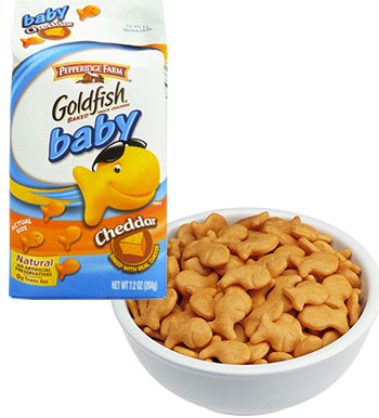 Một trong những loại bánh cá goldfish bị thu hồi.