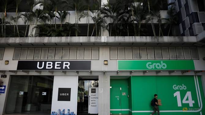 Quang cảnh các văn phòng Uber và Grab tại Singapore vào ngày 26 tháng 3 năm 2018. Read more at https://www.channelnewsasia.com/news/singapore/grab-uber-fined-after-merger-deal-competition-watchdog-10751522