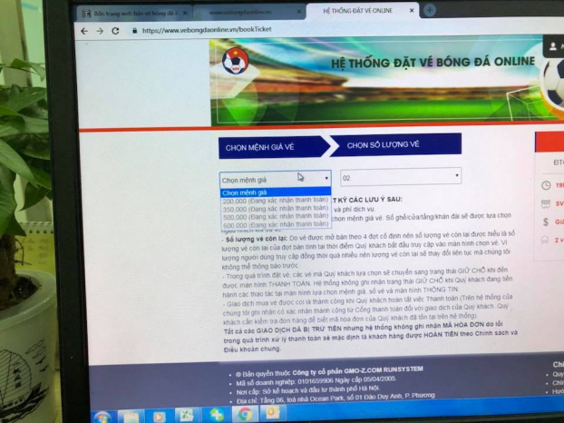Mới mở bán vé chung kết AFF Cup 2018 được vài phút, dân mạng kêu trời vì không thể đăng ký 1