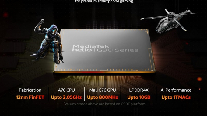 Con chip này của Mediatek có khả năng tiết kiệm điện năng tốt.