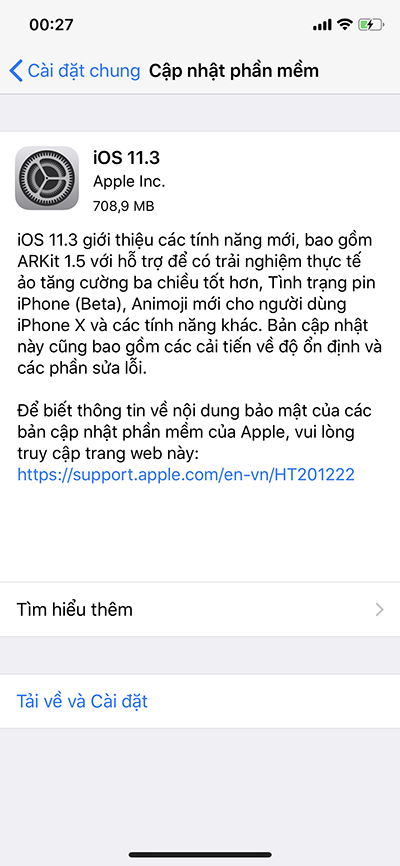  iOS 11.3 là bản cập nhật dành cho iPhone 5S và các phiên bản mới hơn, trên bất kỳ iPad Air hoặc Pad Pro, iPad gen 5, iPad Mini 2 về sau và iPod Touch gen 6.