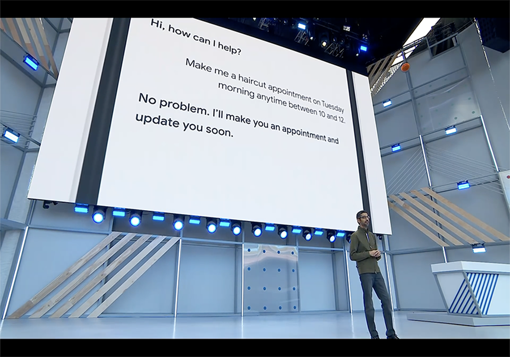 CEO Google - Sundar Pichai giới thiệu trí thông minh nhân tạo mới tại Google I/O 2018.