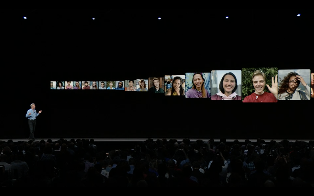 FaceTime nhóm được giới thiệu tại WWDC 2018.