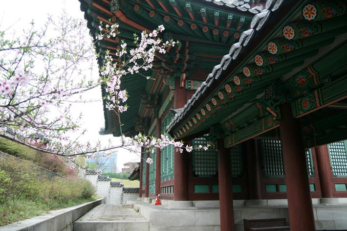 Và khi ghé thăm cung điện Gyengbokgung thì du khách sẽ có cơ hội thấy được nhiều kiến trúc vĩ đại như đình Gyeonghoeru, sảnh chính Geunjeongjeon,…