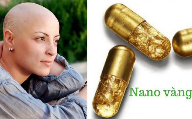 Một hình ảnh quảng cáo viên nano vàng chữa ung thư trên mạng xã hội