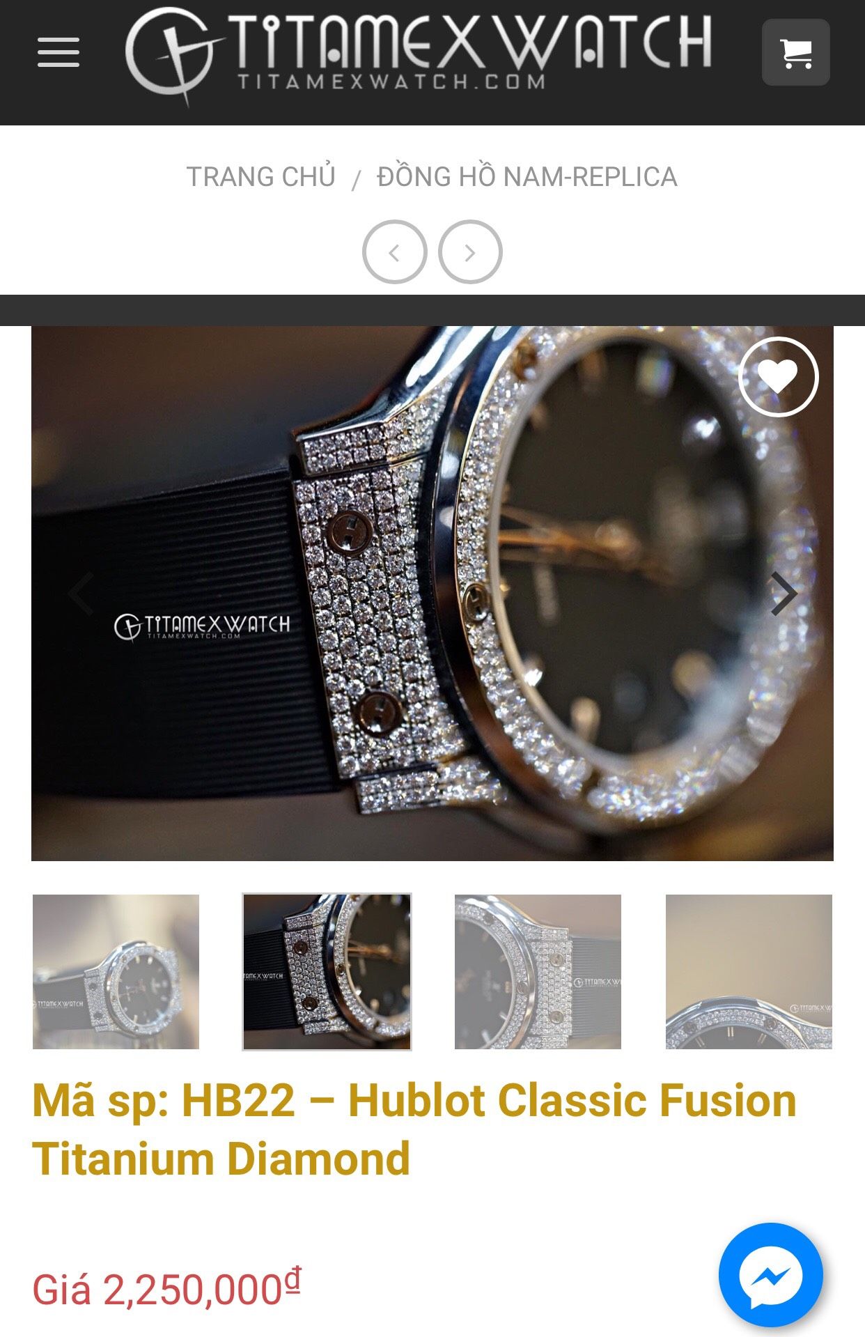 Các sản phẩm đồng hồ fake từ titamxewatch được bày bán công khai.