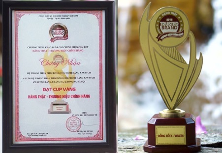 Xwatch nhận giải thưởng Hàng thật – Thương hiệu chính hãng năm 2015.