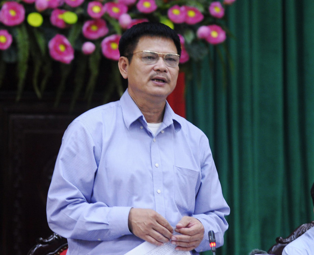  Ông Phùng Quang Thức (Chi cục trưởng Phòng chống tệ nạn xã hội Hà Nội) thông tin tại buổi họp giao ban báo chí Thành ủy Hà Nội ngày 27/11. 