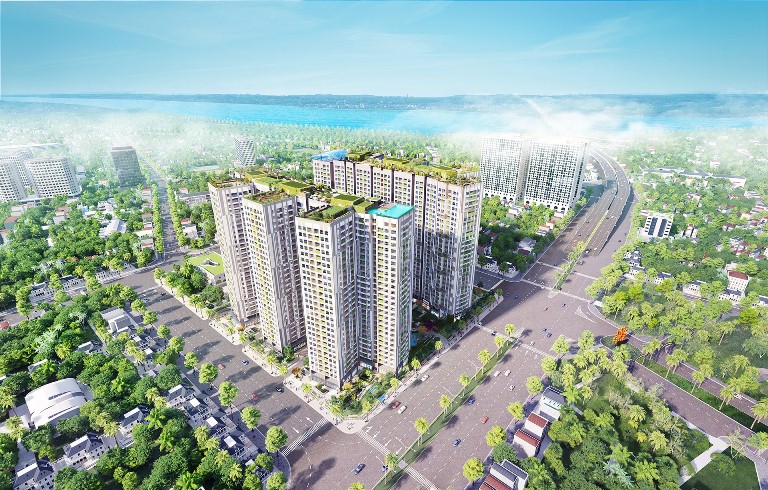 Dự án Imperia Sky Garden trải dài trên mặt đường lớn Minh Khai