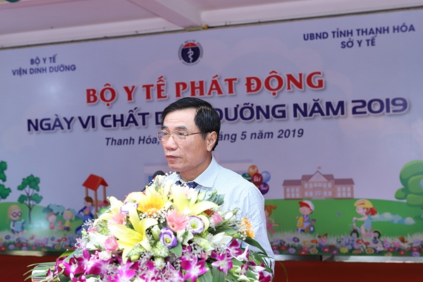 Ông Phạm Đăng Quyền – Phó Chủ tịch UBND tỉnh Thanh Hóa cam kết tỉnh Thanh Hóa sẽ tiếp tục cải thiện và đẩy mạnh việc bổ sung vi chất cho cộng đồng địa phương.