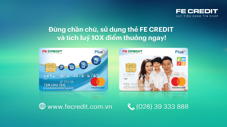 Thẻ FE Credit Plus+ là Thẻ tín dụng với các tính năng chuyên biệt cho người lần đầu sử dụng thẻ.