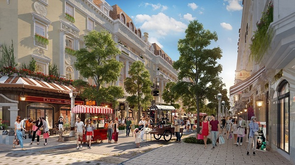Tiểu khu Élyseé (Shophouse Europe) - dãy phố mua sắm đẳng cấp sắp hoàn thiện tại Hạ Long.