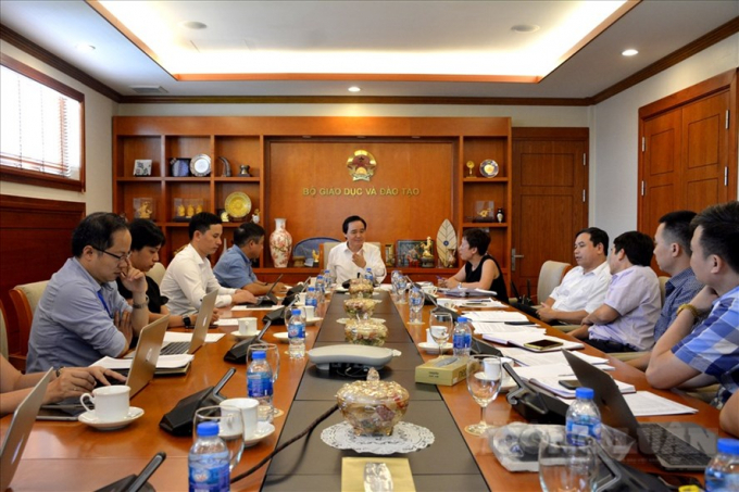 Bộ trưởng Phùng Xuân Nhạ chủ trì cuộc họp nghiệm thu cơ sở dữ liệu đội ngũ nhà giáo và cán bộ quản lý giáo dục.