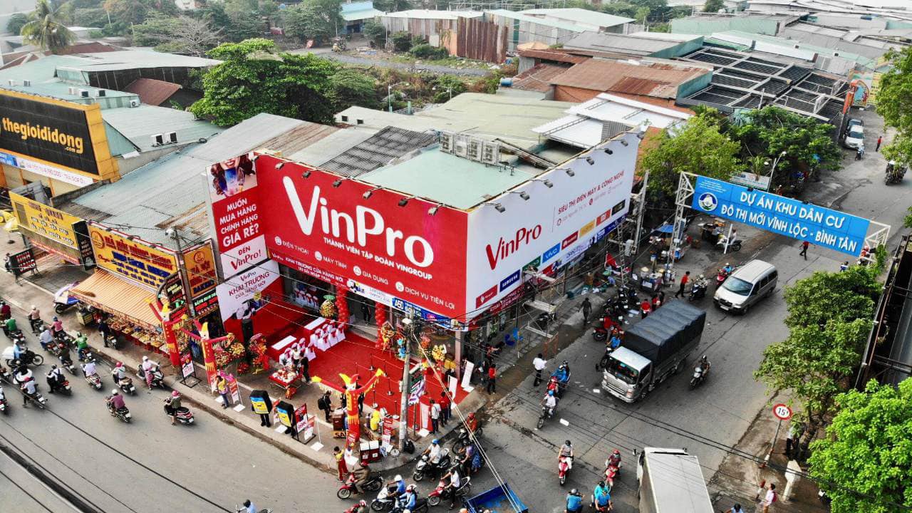 Các cửa hàng mới của VinPro nằm tại những vị trí đông dân cư