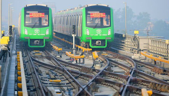 Dự án đường sắt Cát Linh - Hà Đông chậm tiến độ, tăng tổng đầu tư. Nguồn: Internet