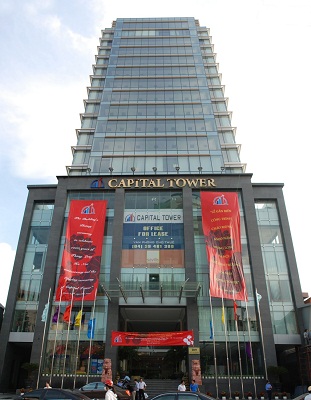 Tòa nhà Capital Tower thuộc sở hữu của công ty nơi ông Tạ Bá Long làm chủ tịch.